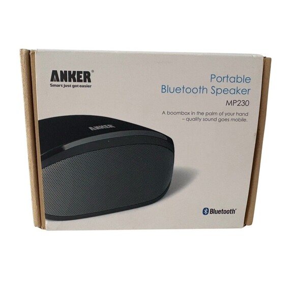 Anker Portable Bluetooth Portable Speaker MP230 Black Model BT013 Plus Aux Cord - Picture 1 of 12